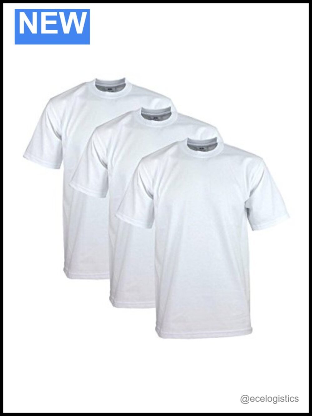 3-Pack Heavyweight Cotton Crew Neck T-Shirts